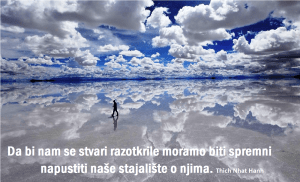 da bi nam se stvari razotkrile